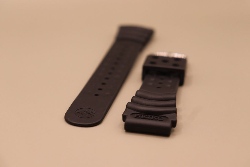 Genuine SEIKO 4HX0JB Rubber 20mm Watch Strap