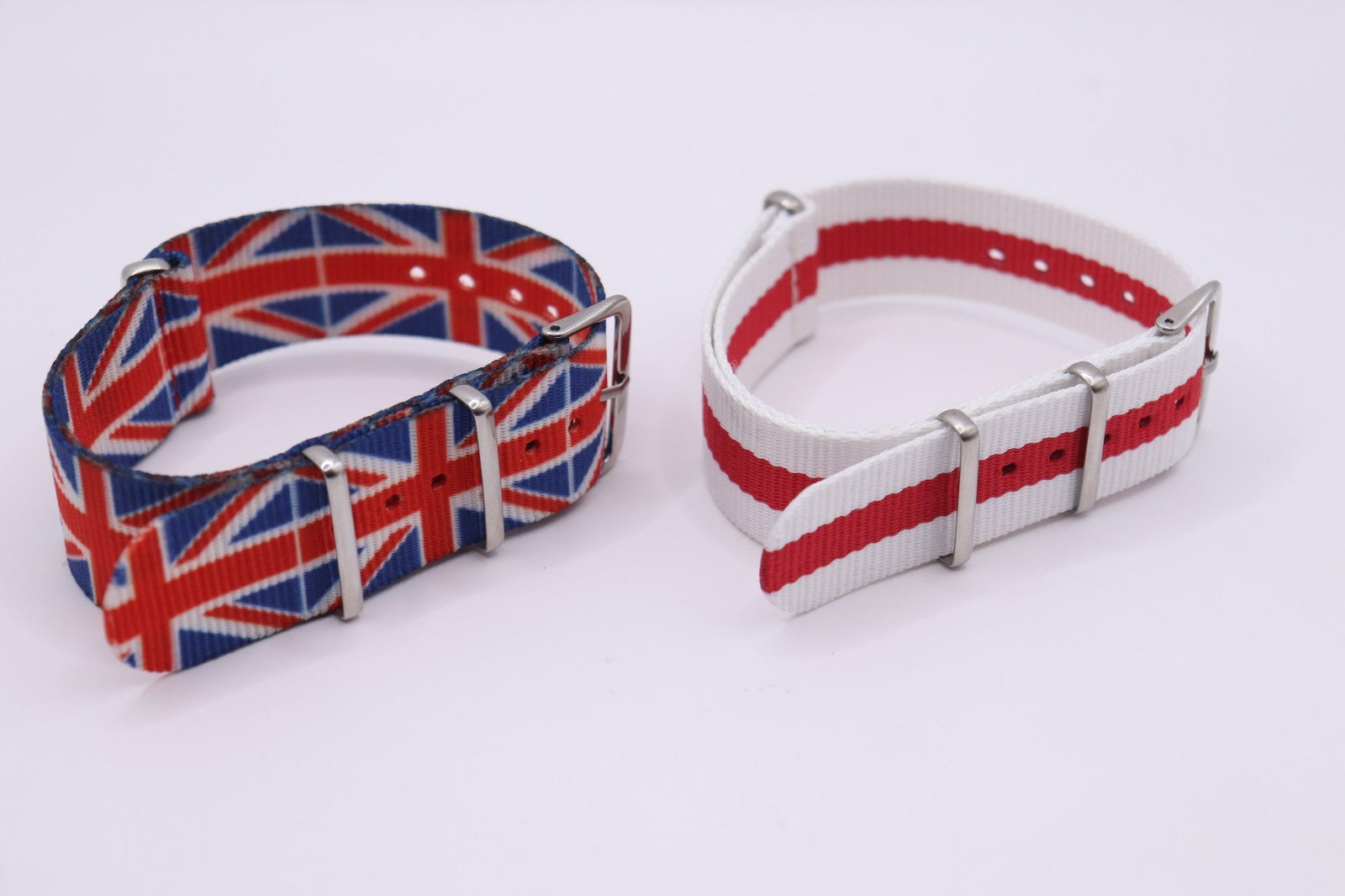 Military MOD Ballistic Threaded Nylon England & Union Jack Watch Strap