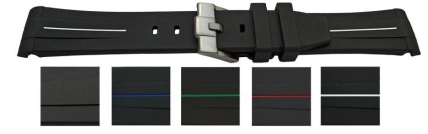 20.5mm VULCANISED SILICONE Watch Strap Made For ROLEX Submariner