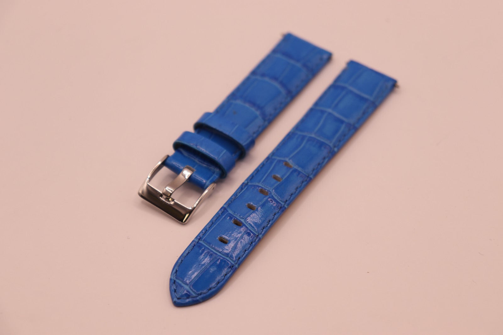 Luxury HIGH SHINE Padded Croc Grain, GENUINE CALF LEATHER, Ladies & Gents Sizes