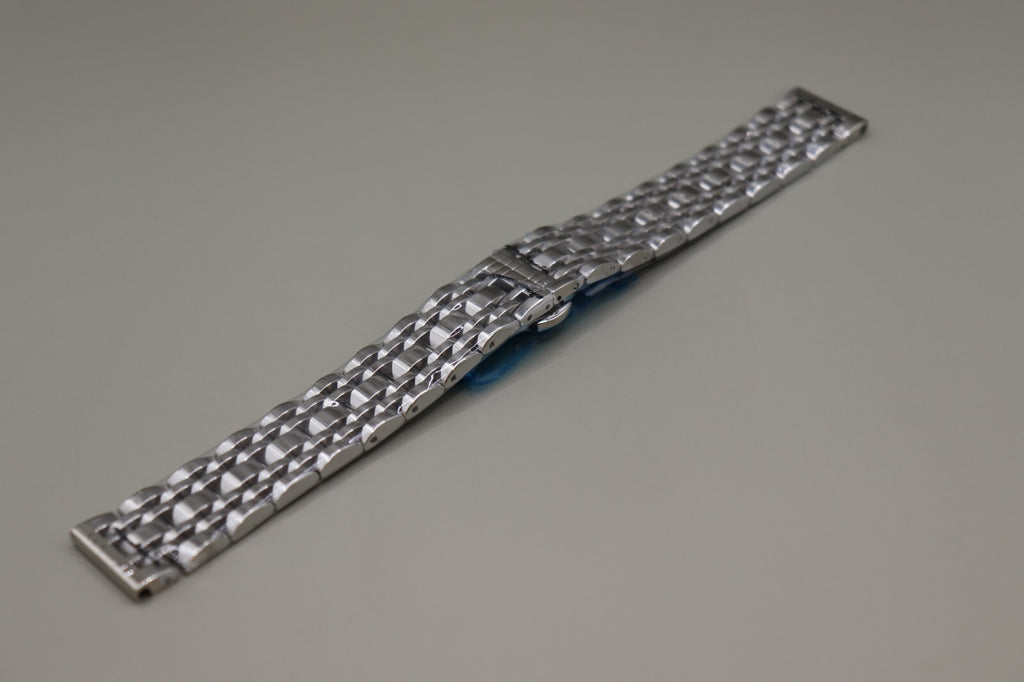 Full Mirror Solid Link 316L Stainless Steel Watch Strap 18 - 20 - 22 - 24mm