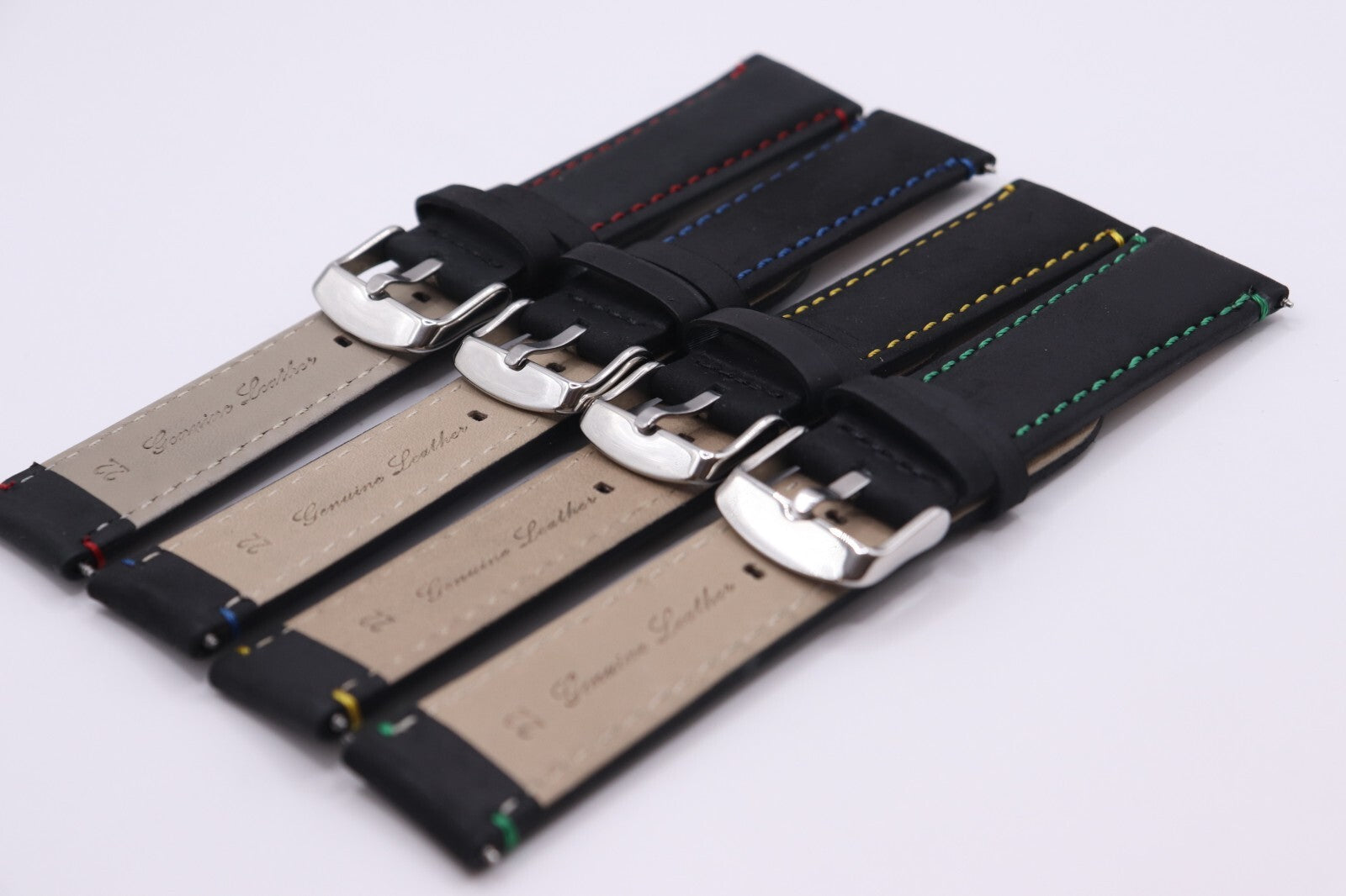 Italian Oiled Calf Leather Mustang Watch Straps - Anti Allergy - 20 & 22mm