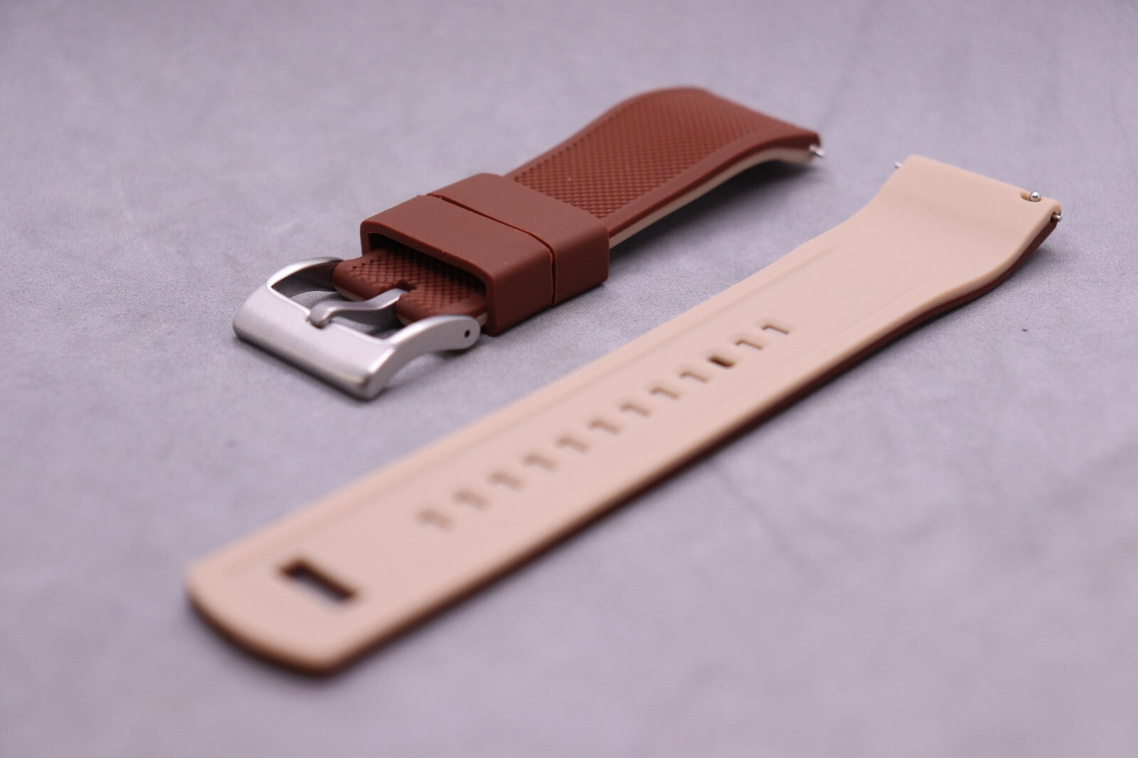 22mm SILICONE RUBBER DIVER/RACING CONTRAST WATCH STRAPS