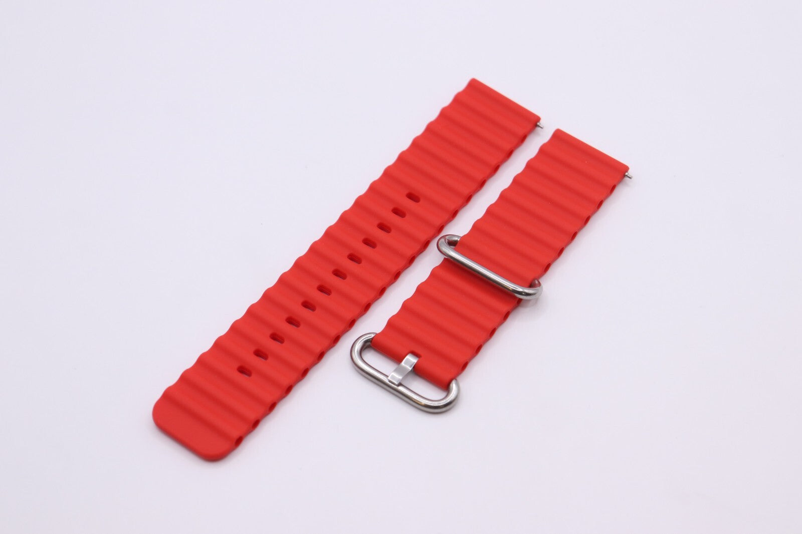 DIVERS Coloured Super Soft Silicone Watch Straps 20 & 22mm, Spring Pins Included