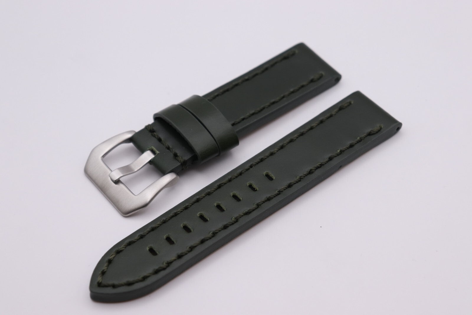 Made For PANERAI - Soft GENUINE Leather Coloured Watch Straps - 22 - 24 - 26mm