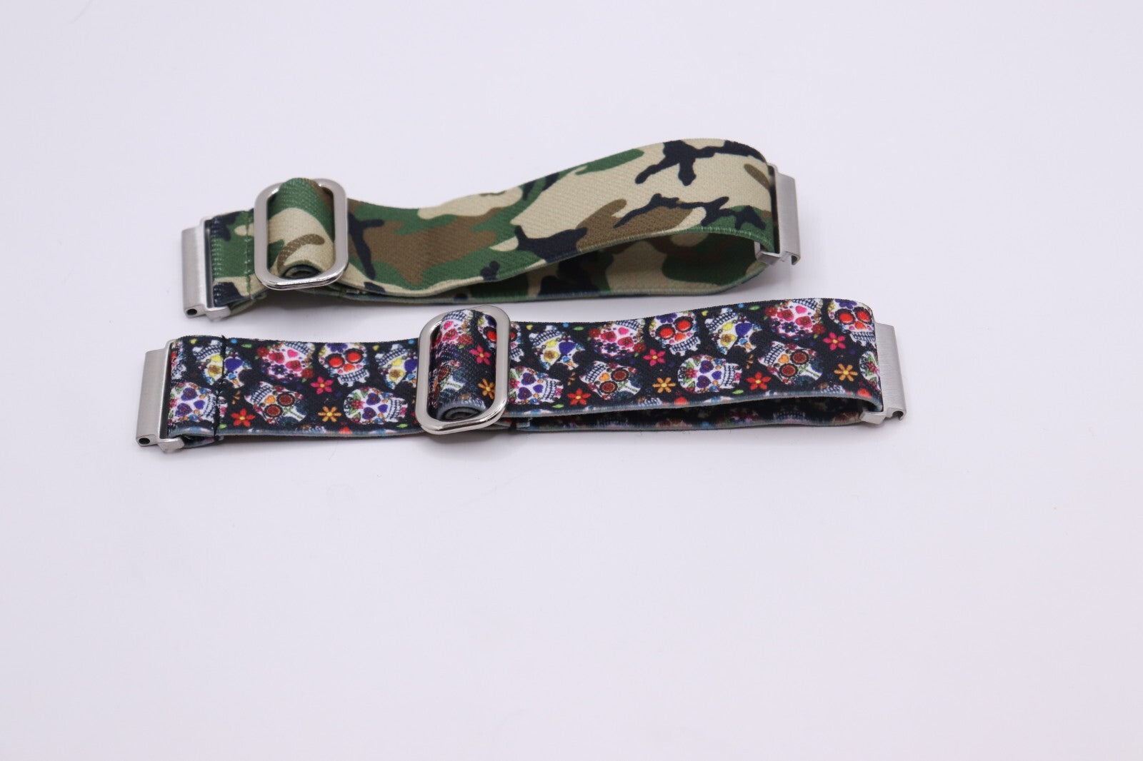 Elasticated Super Soft Nylon Watch Bands Strap - Dynamic Patterns - 20mm & 22mm