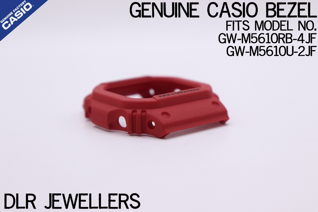 Genuine Casio RED Bezel Fits G-Shock Models GW-M5610RB-4, GW-M5610U-1ER