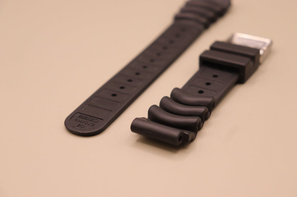 Genuine SEIKO 4HX0JB Rubber 20mm Watch Strap