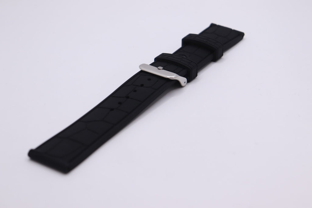 Alligator/Crocodile Cut Out Effect - Premium Silicone Rubber Watch Strap - Vegan