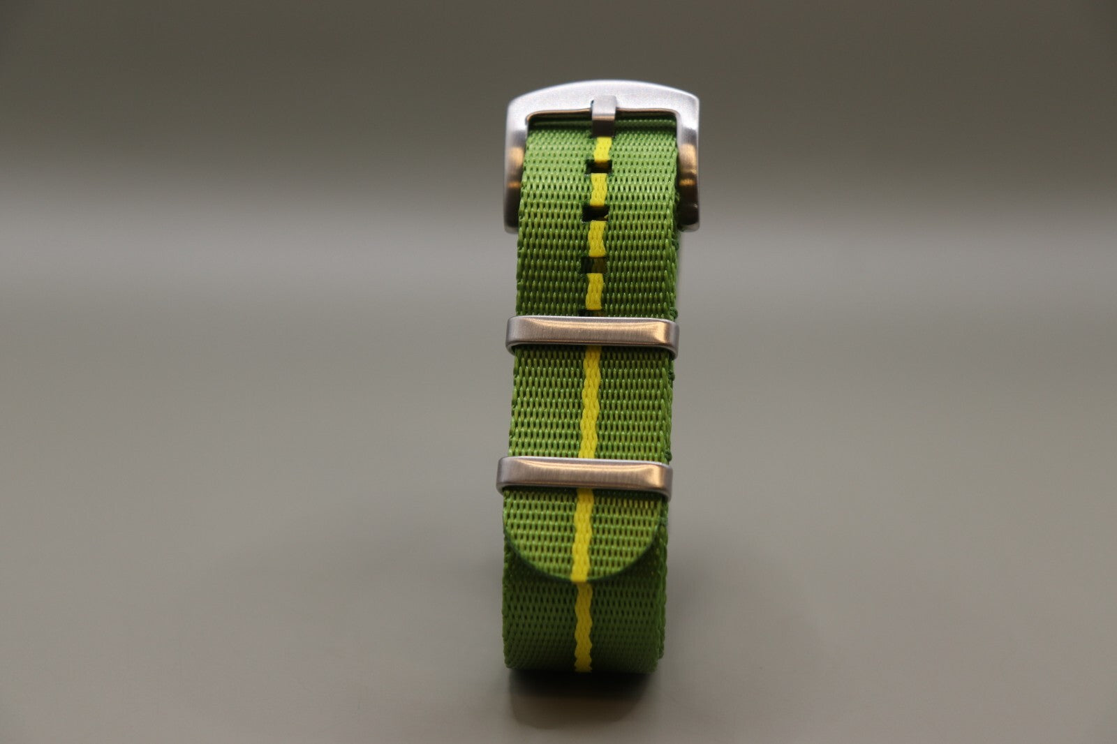 Army Ballistic Threaded Nylon Green & Yellow MOD G10 Watch Strap 18-20-22mm