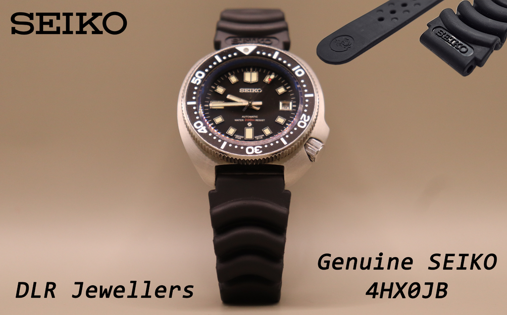 Genuine SEIKO 4HX0JB Rubber 20mm Watch Strap