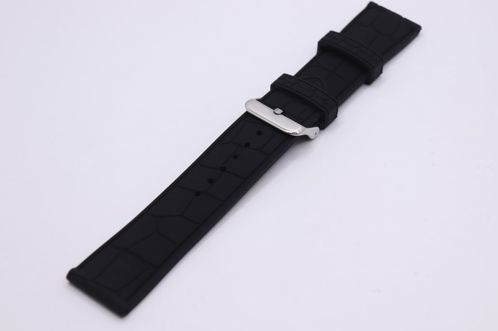 Alligator/Crocodile Cut Out Effect - Premium Silicone Rubber Watch Strap - Vegan