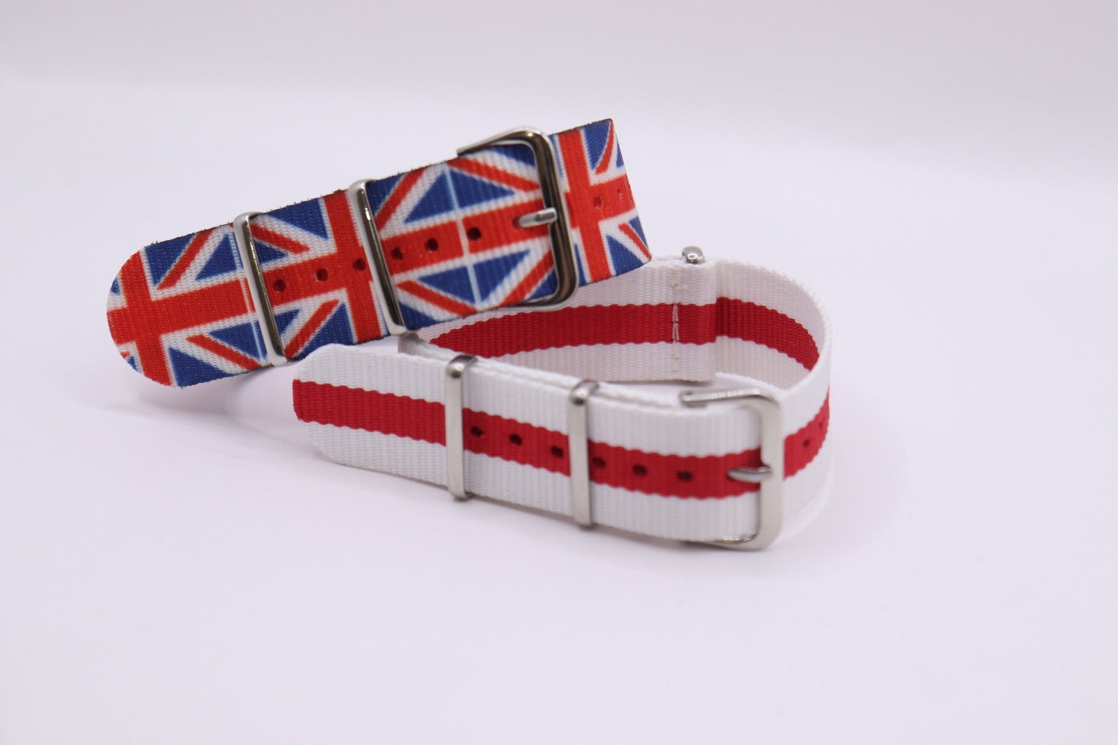 Military MOD Ballistic Threaded Nylon England & Union Jack Watch Strap