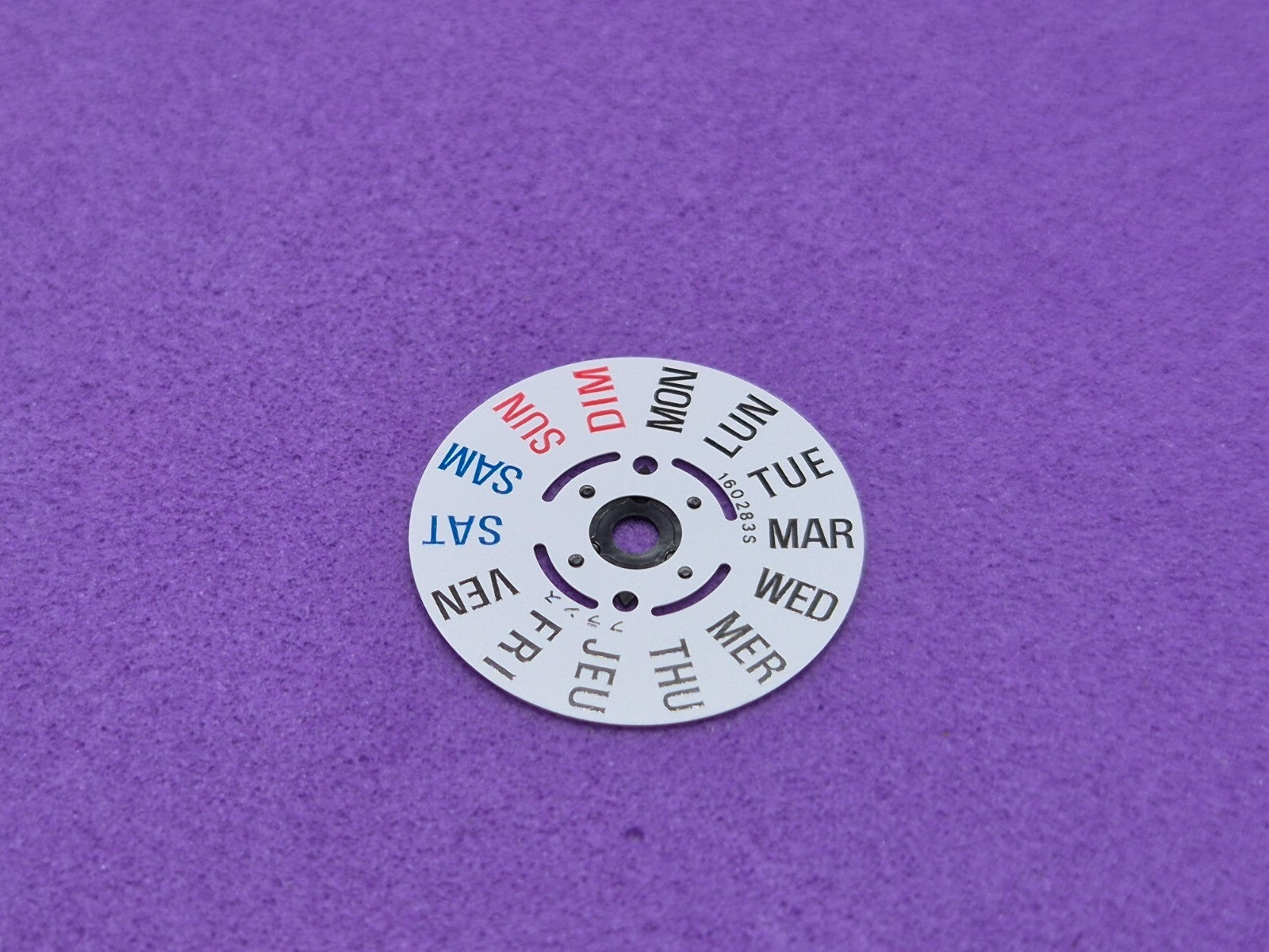 Genuine SEIKO Day Disc for - NH36 - 4R36 - 4R36A - 7S26 English & French