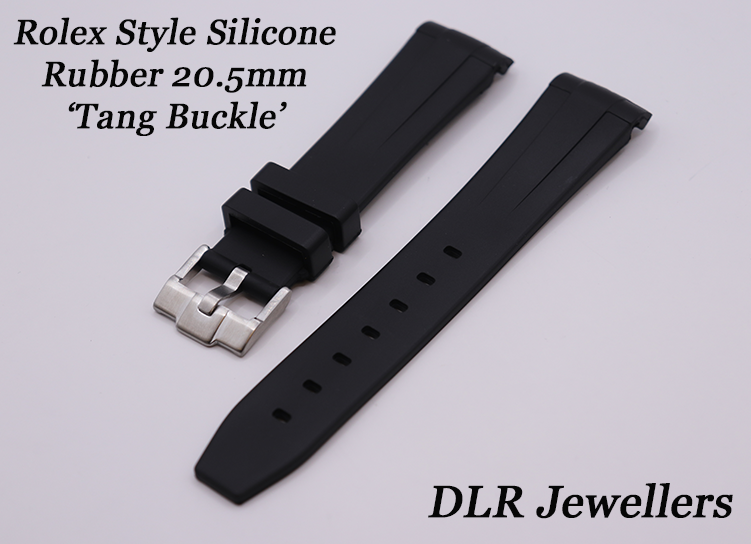 20.5mm VULCANISED SILICONE Watch Strap Made For ROLEX Submariner