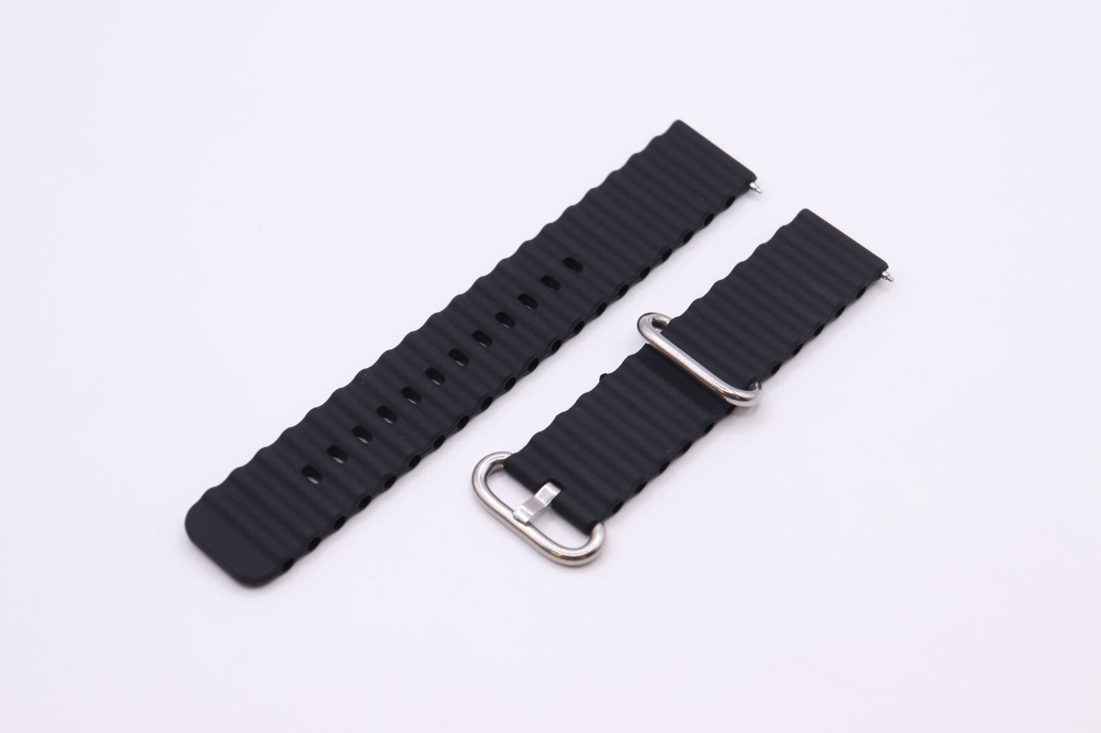 DIVERS Coloured Super Soft Silicone Watch Straps 20 & 22mm, Spring Pins Included