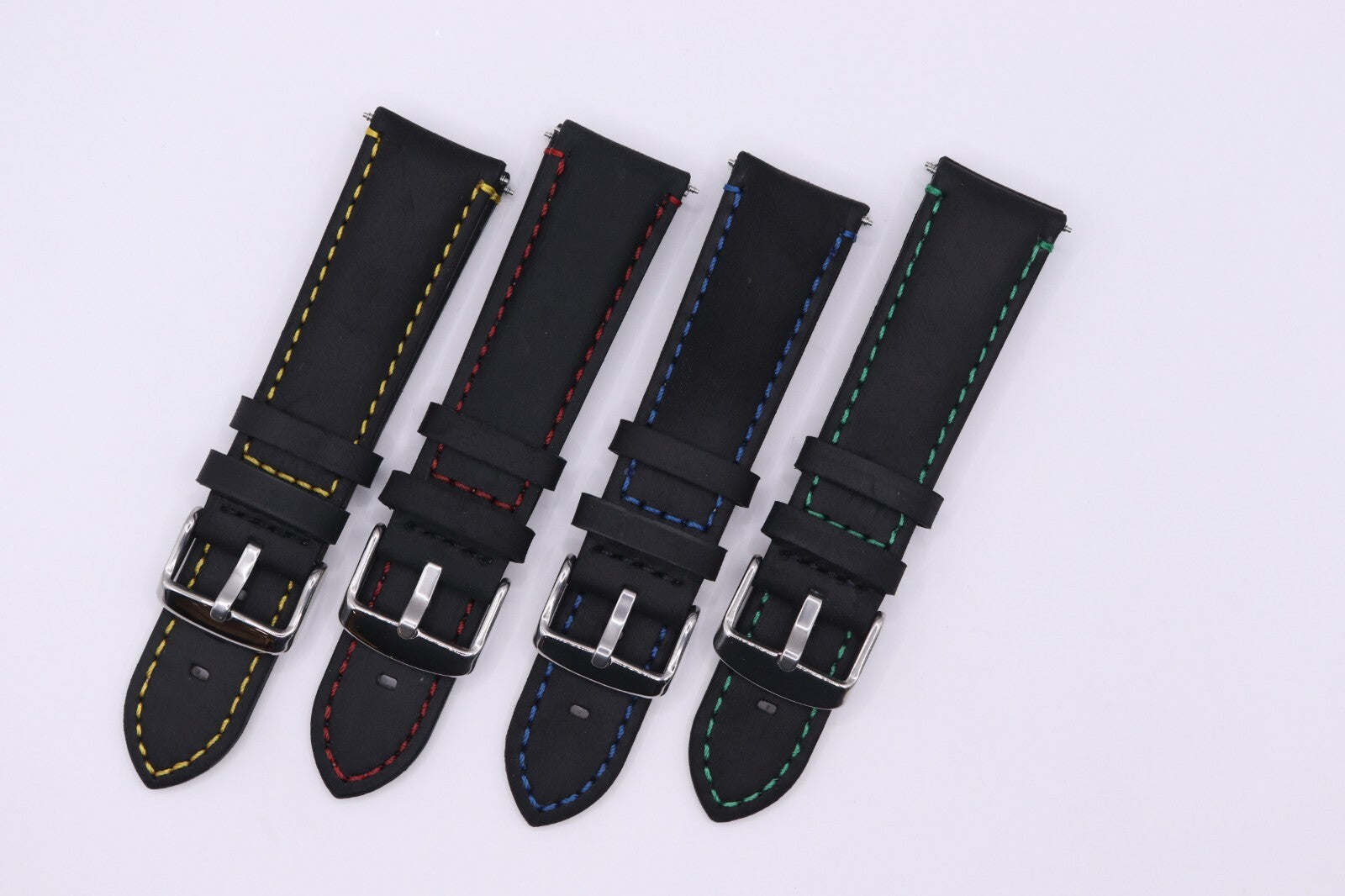 Italian Oiled Calf Leather Mustang Watch Straps - Anti Allergy - 20 & 22mm