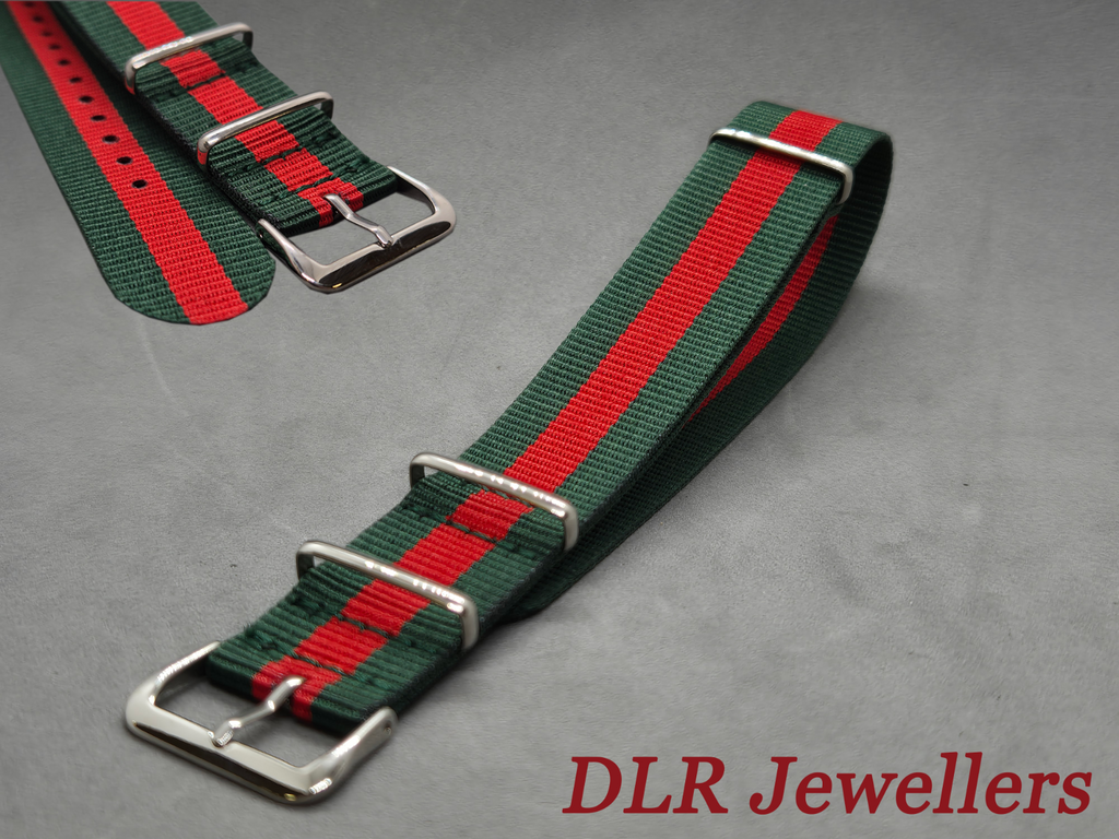 Ballistic Threaded Nylon G10 Watch Strap for Gucci Watches 18mm - 22mm