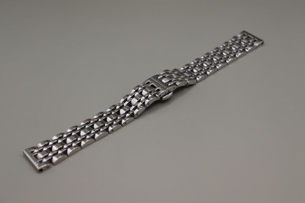 Full Mirror Solid Link 316L Stainless Steel Watch Strap 18 - 20 - 22 - 24mm