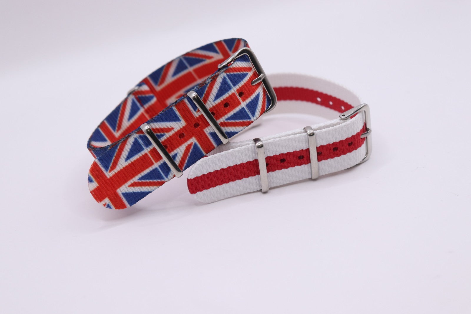 Military MOD Ballistic Threaded Nylon England & Union Jack Watch Strap