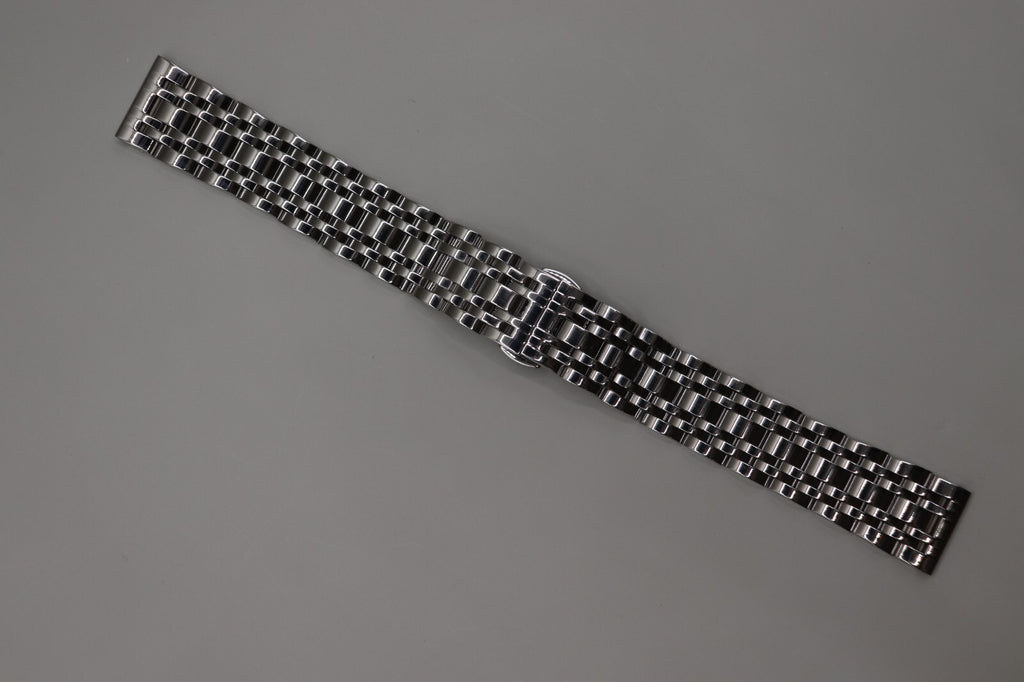 Full Mirror Solid Link 316L Stainless Steel Watch Strap 18 - 20 - 22 - 24mm