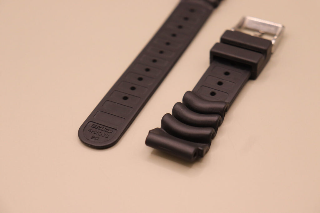 Genuine SEIKO 4HX0JB Rubber 20mm Watch Strap