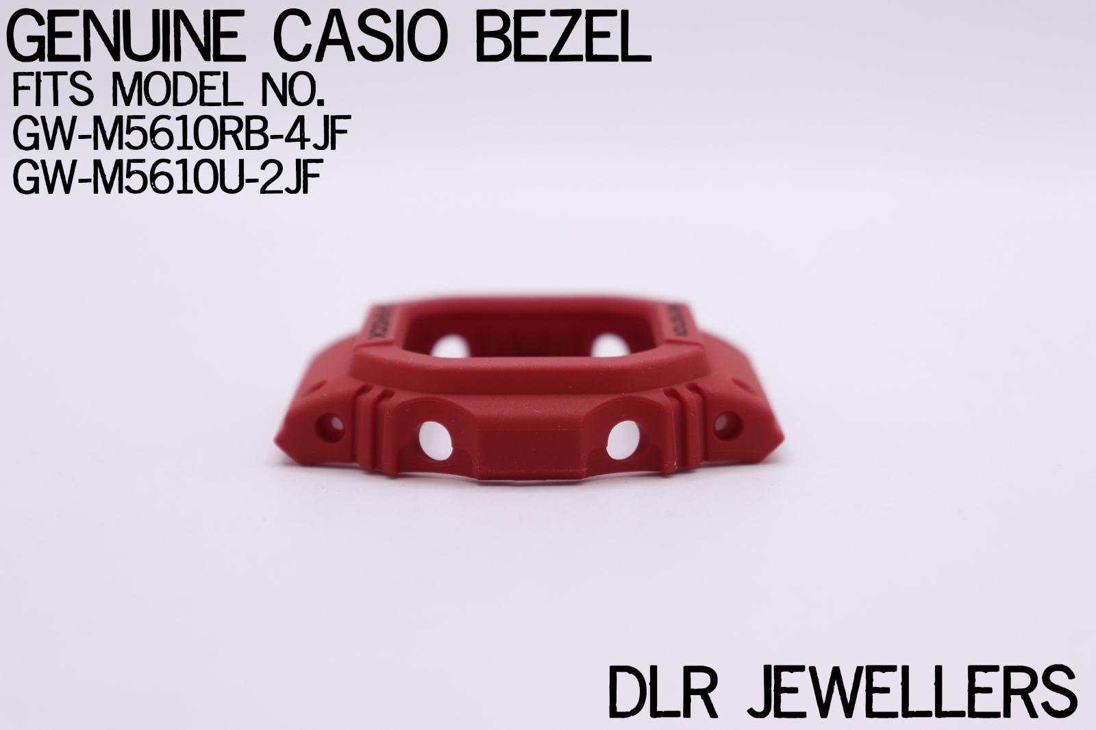 Genuine Casio RED Bezel Fits G-Shock Models GW-M5610RB-4, GW-M5610U-1ER