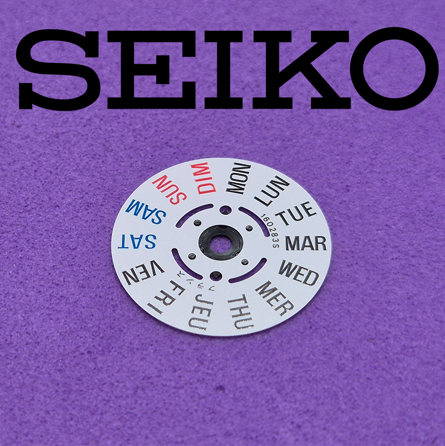 Genuine SEIKO Day Disc for - NH36 - 4R36 - 4R36A - 7S26 English & French