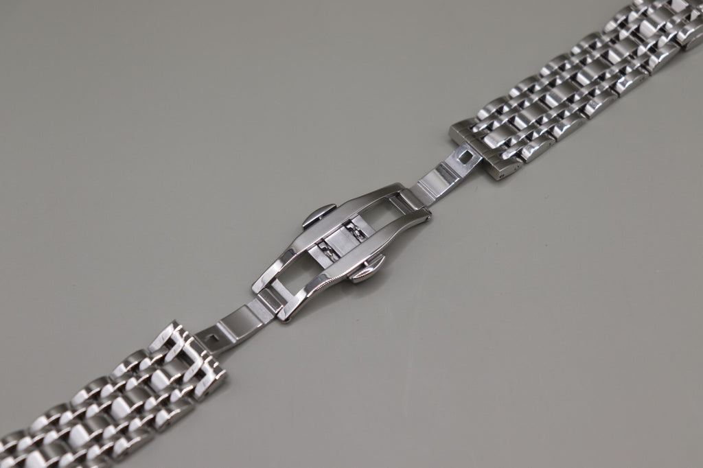 Full Mirror Solid Link 316L Stainless Steel Watch Strap 18 - 20 - 22 - 24mm