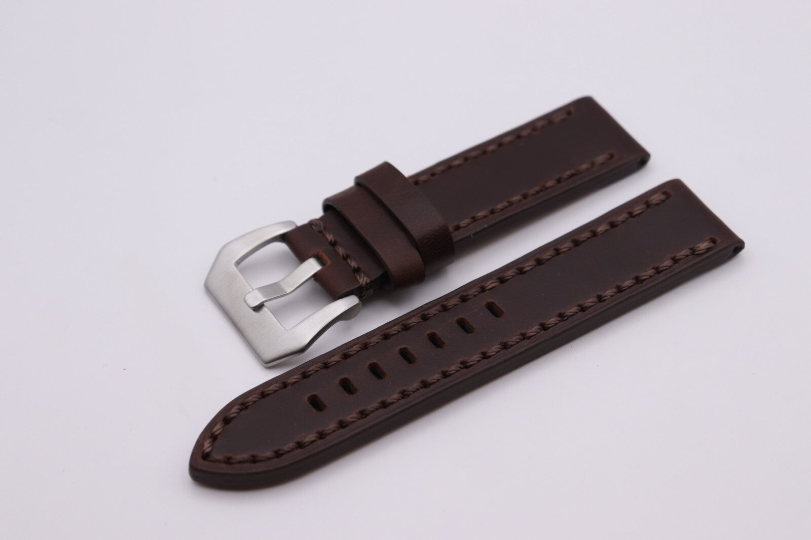 Made For PANERAI - Soft GENUINE Leather Coloured Watch Straps - 22 - 24 - 26mm