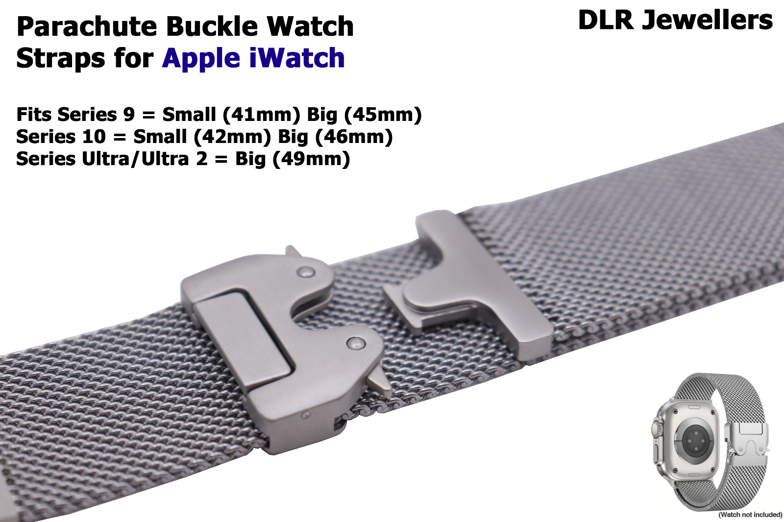 Parachute Fastening Apple iWatch Mesh Watch Strap / Band