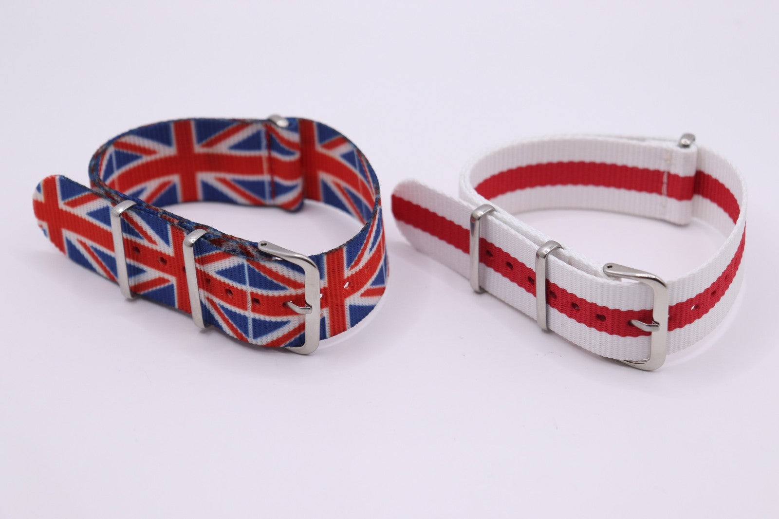 Military MOD Ballistic Threaded Nylon England & Union Jack Watch Strap